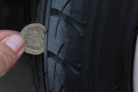 checing tyre using coin